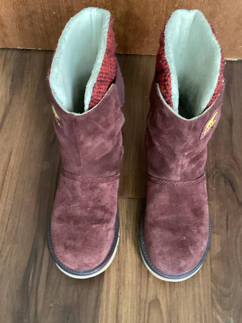 Sorel The Campus Burgundy Suede Winter Pull-On Boots# NL2070-259